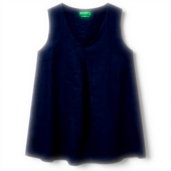 Abito donna United Colors of Benetton lino scollo V casual