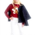 Jeans Donna United Colors of Benetton Cotone Elastan Nero