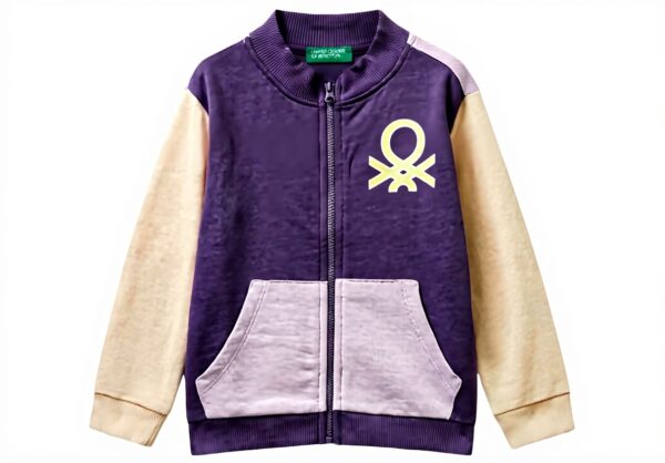 Felpa senza cappuccio bambine United Colors Benetton cotone