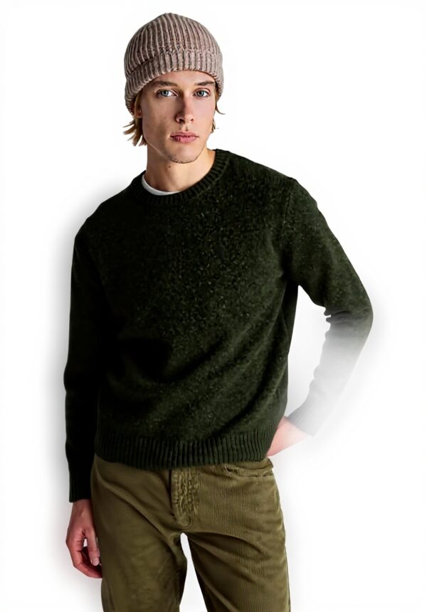 Maglione Uomo United Colors Benetton Lana Shetland Verde