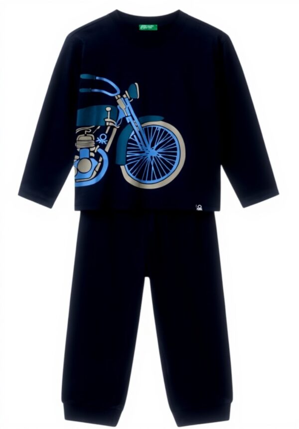 Pigiama Bambini United Colors of Benetton Cotone Blu
