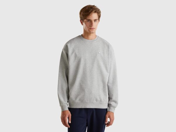 Maglione United Colors of Benetton Uomo Grigio Caldo-1
