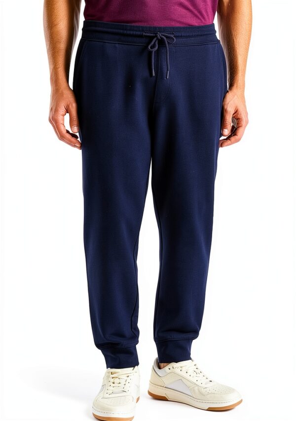 Pantalone uomo Benetton felpa cotone organico fit regular-3