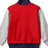Felpa Benetton zip cotone collo alto ragazzi stampa logo-1