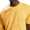 T-shirt Uomo Benetton Cotone Biologico Blu Giallo-4