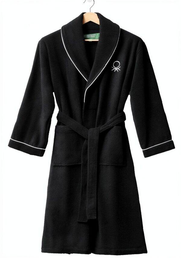 Accappatoio United Colors of Benetton Nero Cotone Uomo-2