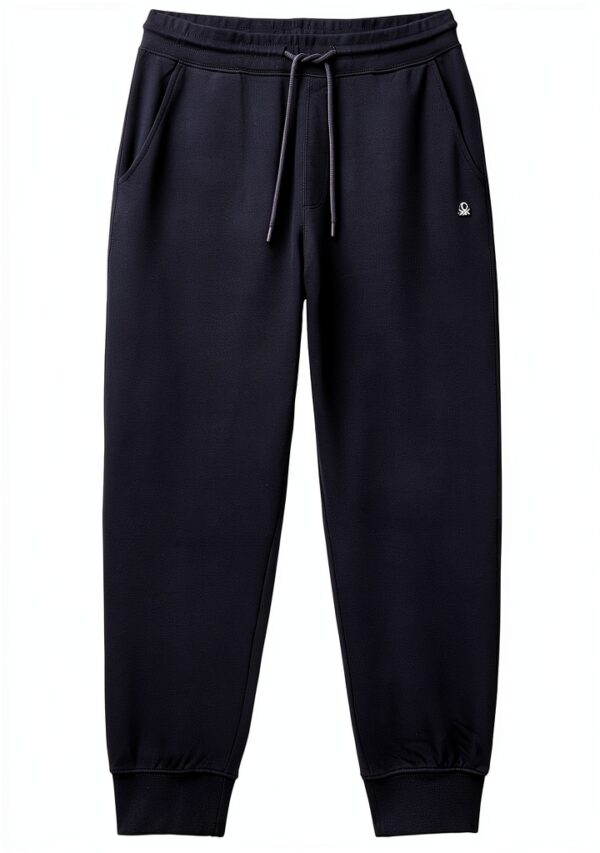 Pantalone uomo Benetton felpa cotone organico fit regular-0