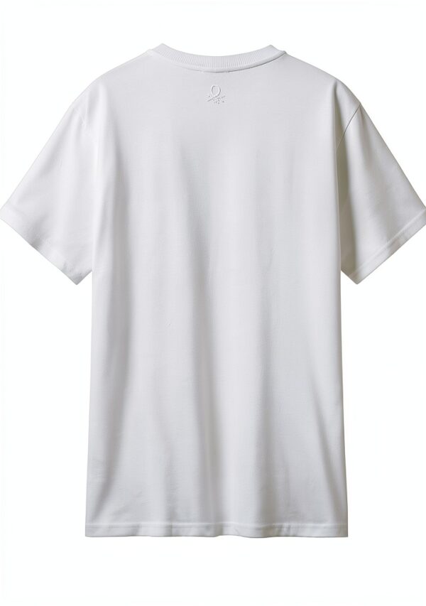 Tshirt Uomo Benetton Cotone Biologico Blu Giallo-2