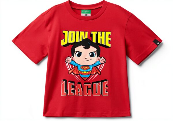 T-shirt Benetton bambini cotone stampa multicolore-0