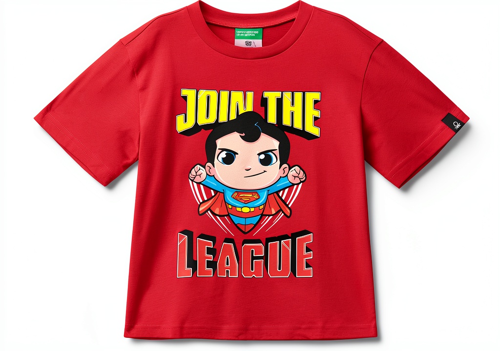 T-shirt Benetton bambini con stampa multicolore in cotone