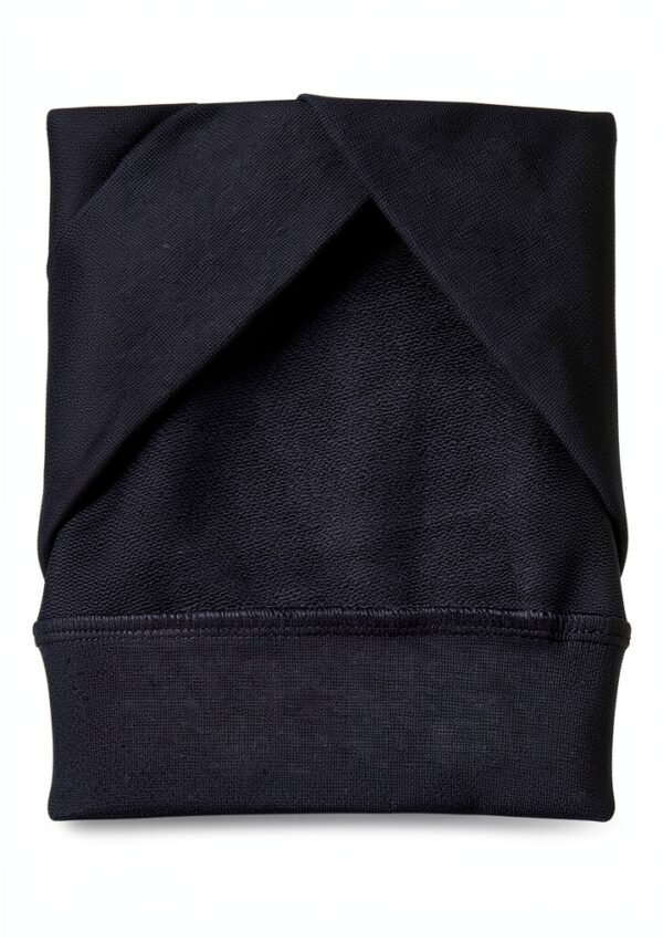 Felpa Uomo Benetton Zip Cappuccio Cotone Organico Nero-3