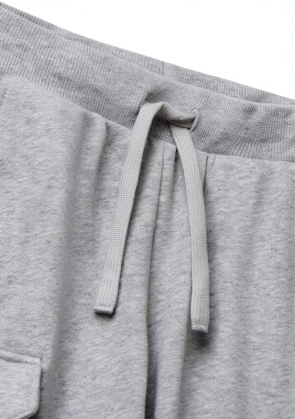 Pantalone bambini Benetton felpa cotone tasconato ricamo-2