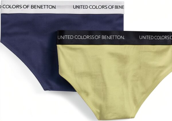 Slip Benetton cotone elasticizzato bambini ragazzi giallo-1