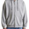 Felpa Uomo Benetton Zip Cappuccio Cotone Organico Verde-3