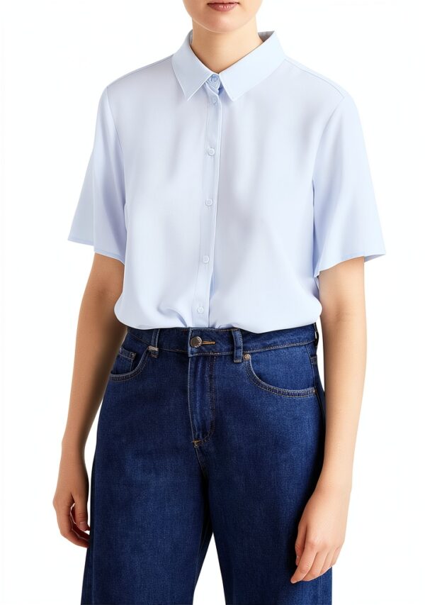 Camicia Benetton Viscosa Donna Colletto Classico M-4