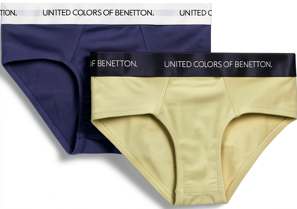 'Slip b-pack Benetton in cotone elasticizzato per bambini e ragazzi'