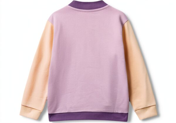 Felpa bambine Benetton cotone glitter grafica regolare-2