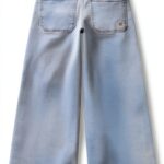 Jeans Benetton Denim Stretch Gamba Ampia Ragazze-0