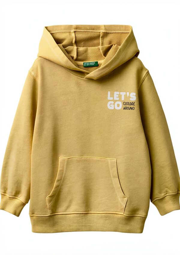 Felpa con cappuccio bambini United Colors of Benetton cotone