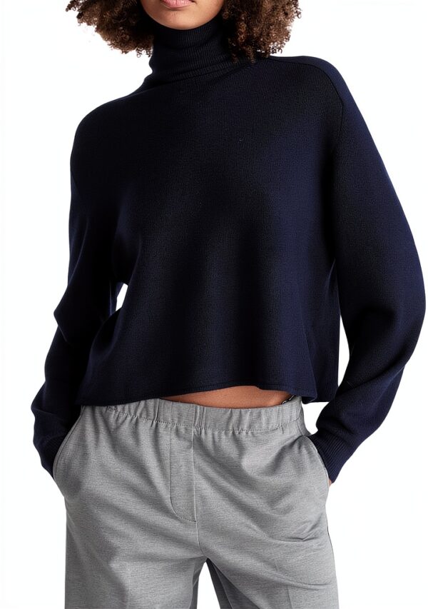 Maglione Donna Benetton Maglia Ciclista Morbido Lana