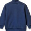 Felpa Benetton zip collo alto bambino sportiva comoda-1