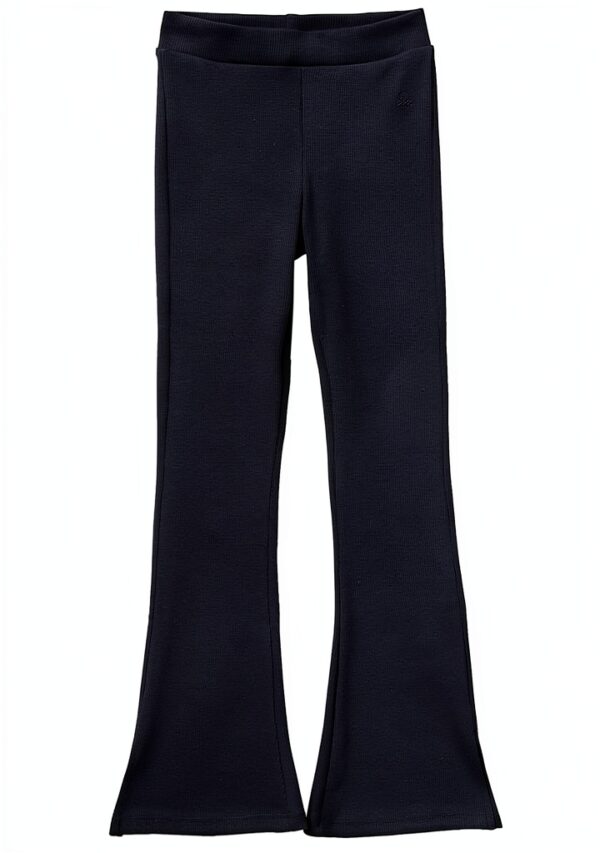 Leggings flare Benetton bambine cotone elastan spacchetto-0