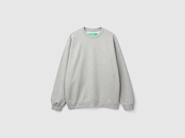 Maglione United Colors of Benetton Uomo Grigio Caldo-3