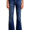 Benetton Pantaloni Donna Denim Stretch Flare 5 Tasche-0