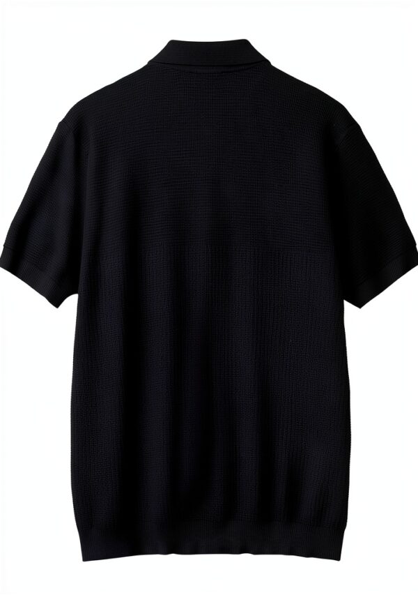 Polo Uomo Benetton Cotone Maglia Regular Fit Bianco Blu-2