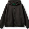 Felpa con cappuccio Benetton donna cotone comfort fit-4