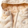 Gilet trapuntato bambine microiniezione lycra cappuccio-2