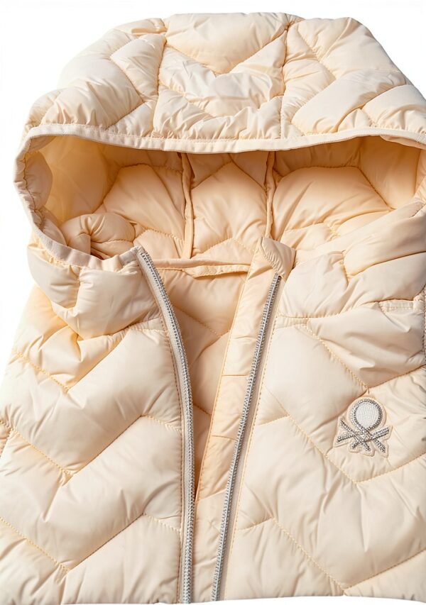 Gilet trapuntato bambine microiniezione lycra cappuccio-2