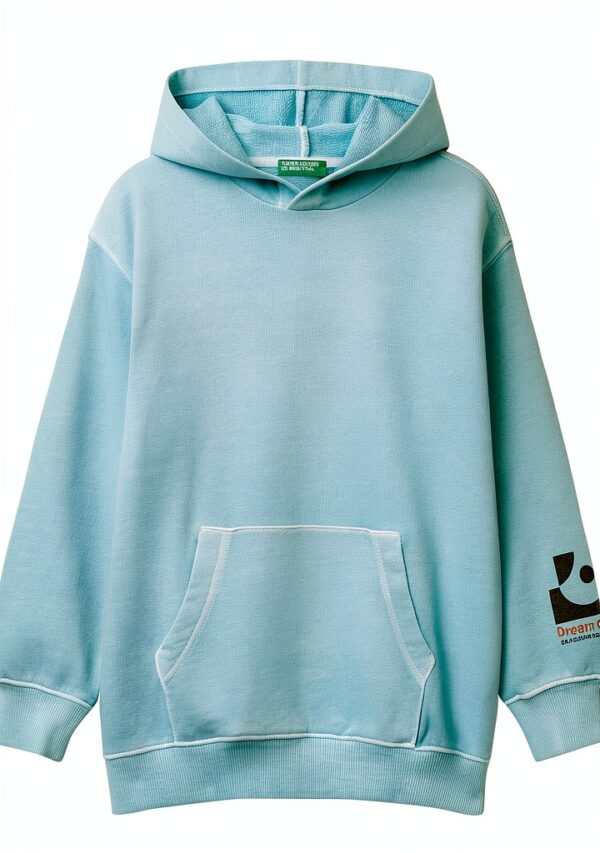 Felpa con cappuccio bambini United Colors of Benetton cotone