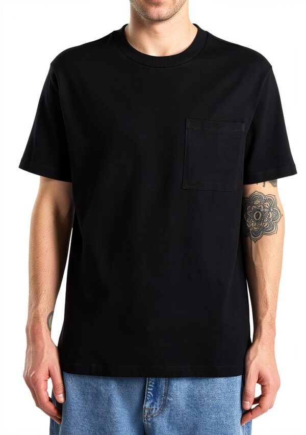 Tshirt Uomo Benetton Cotone Biologico Ricamo Logo Colori-4