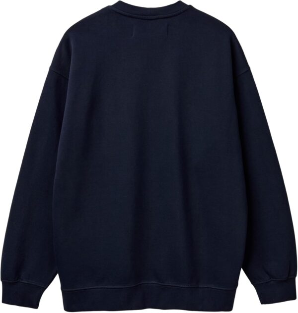 Felpa Benetton Uomo Girocollo Cotone Patch Logo-2