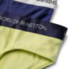 Slip Benetton cotone elasticizzato bambini ragazzi giallo-2