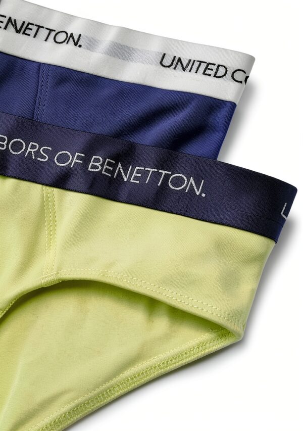 Slip Benetton cotone elasticizzato bambini ragazzi giallo-2