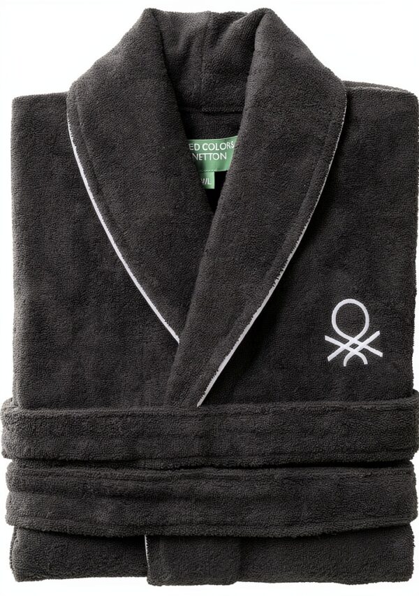Accappatoio United Colors of Benetton Nero Cotone Uomo-0