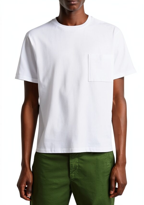 Tshirt Uomo Benetton Cotone Biologico Blu Giallo-3