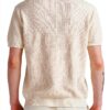 Polo Uomo Benetton Cotone Maglia Regular Fit Bianco Blu-1