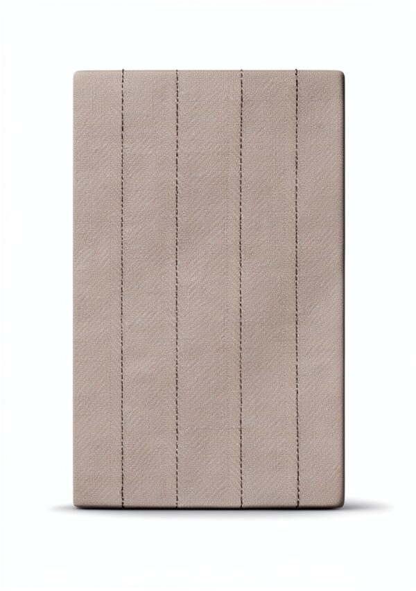 Gilet donna Benetton cotone lino doppiopetto lungo gessato-4