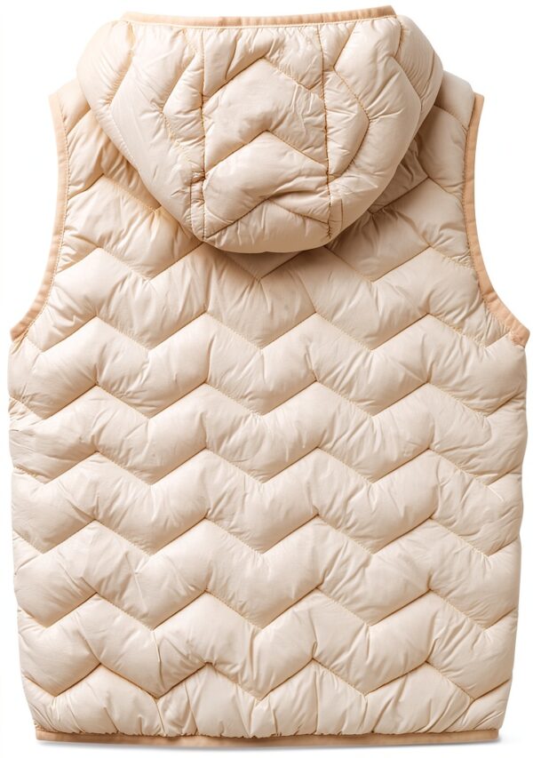 Gilet trapuntato bambine microiniezione lycra cappuccio-1