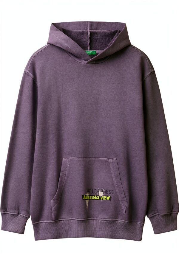 Felpa con cappuccio bambini United Colors Benetton cotone