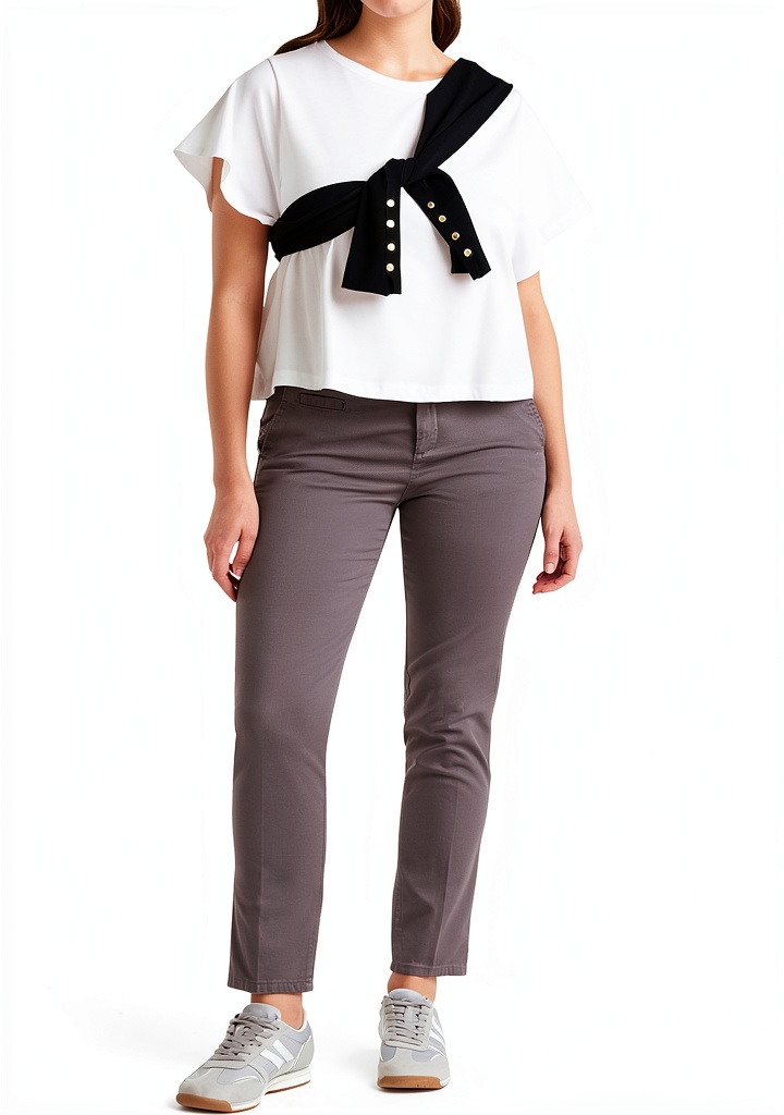 Pantaloni chino slim United Colors Benetton in cotone ed elastan