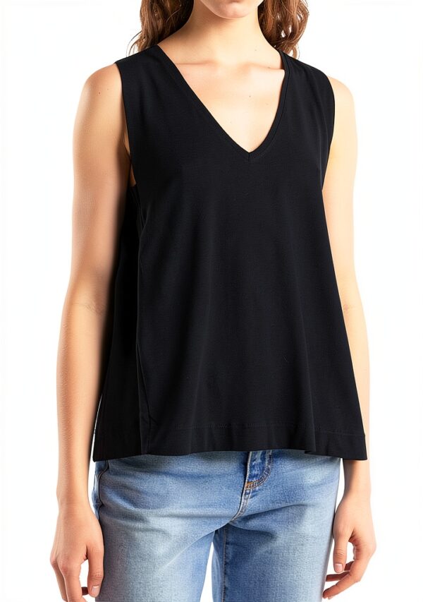United Colors of Benetton T-Shirt Donna Nero Bianco Maglia