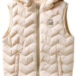 Gilet trapuntato bambine microiniezione lycra cappuccio-0