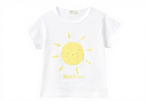 Maglietta Bambino United Colors Benetton Cotone Organico