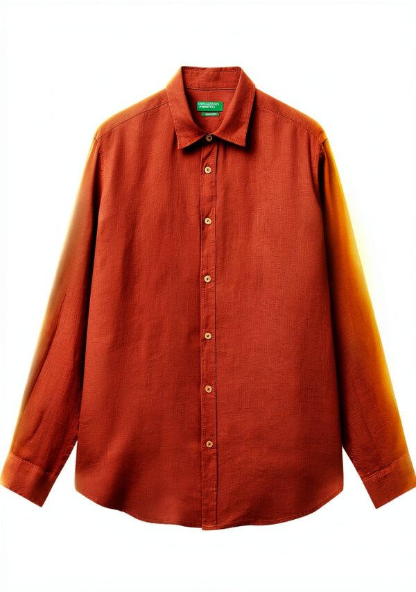 Camicia Uomo United Colors Benetton Lino Button Down