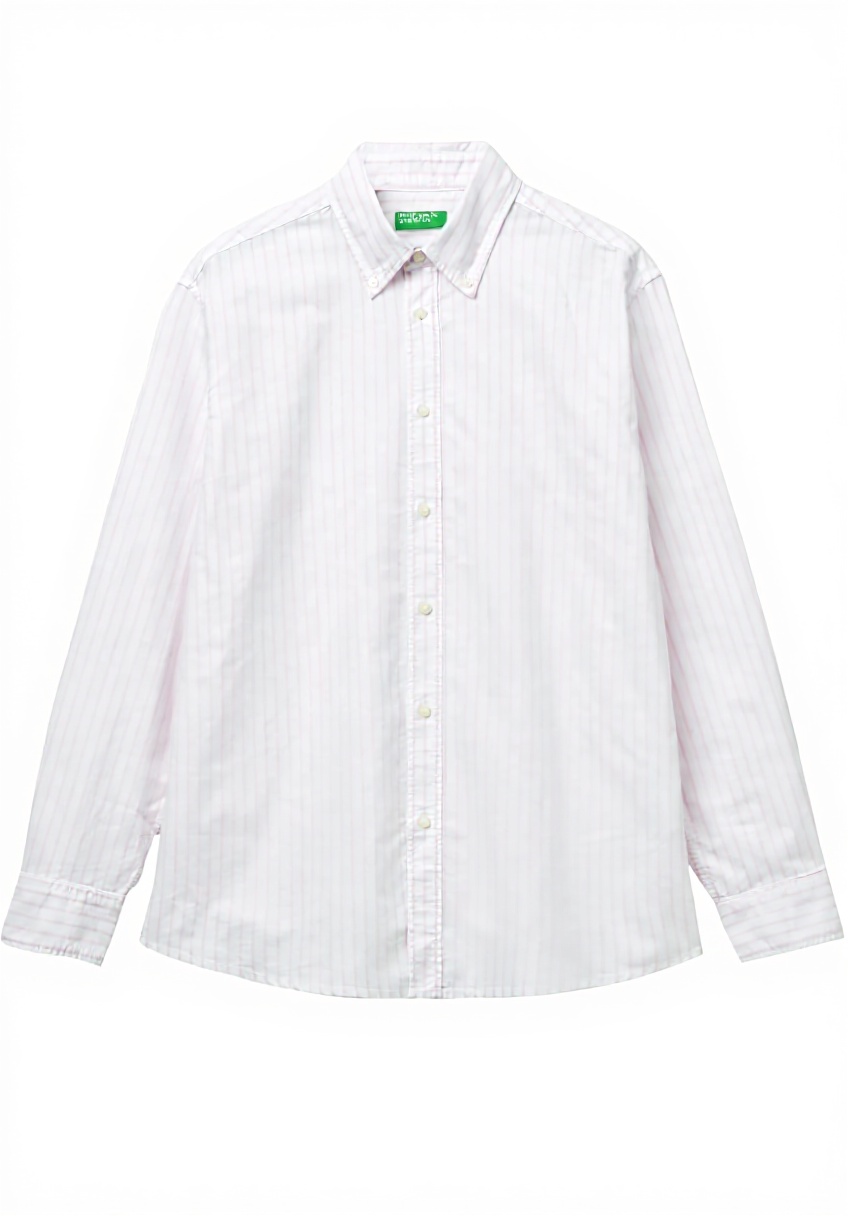 United Colors of Benetton camicia uomo in cotone Oxford rosa