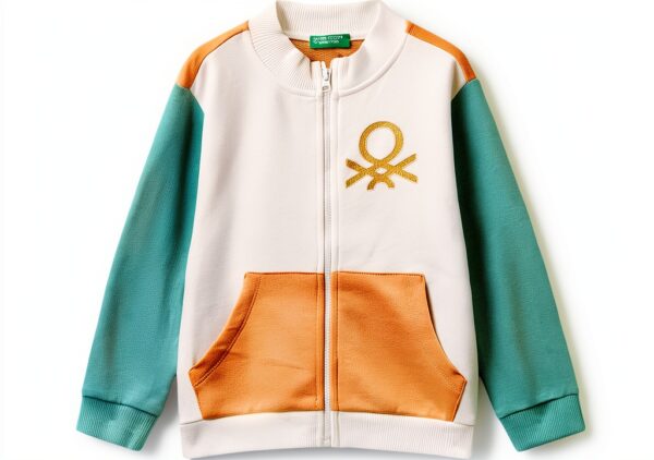 Felpa senza cappuccio United Colors Benetton bambine cotone